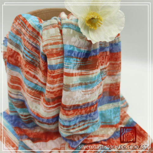 Polyester Cotton Blend T/C Jersey Burnt Out Textile